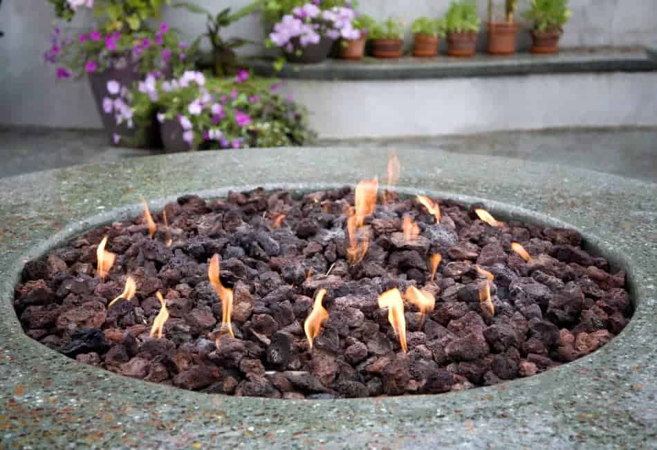 can you use marble chips in a fire pit