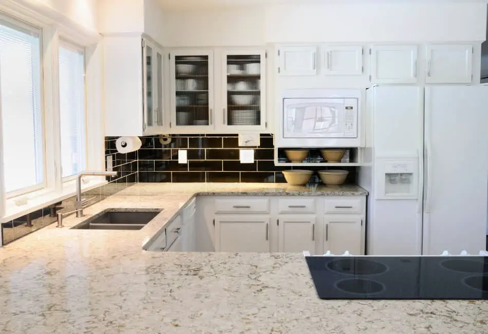 how to remove bleach stains from quartz countertops