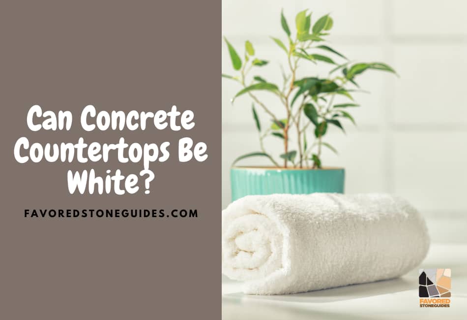 can concrete countertops be white