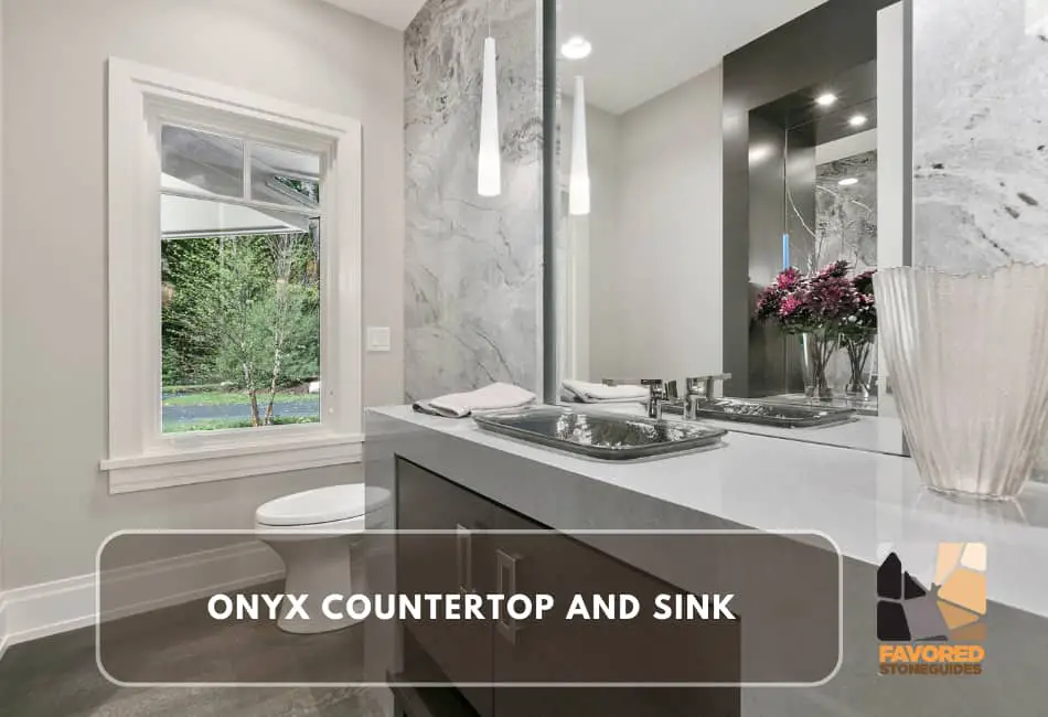 onyx countertop and sink