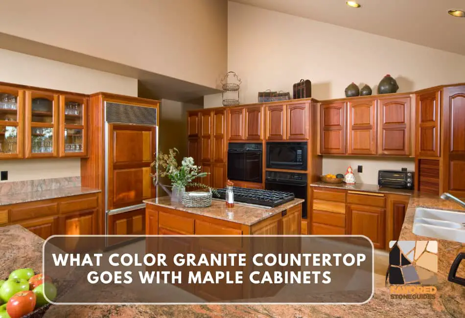 what color granite countertop goes with maple cabinets