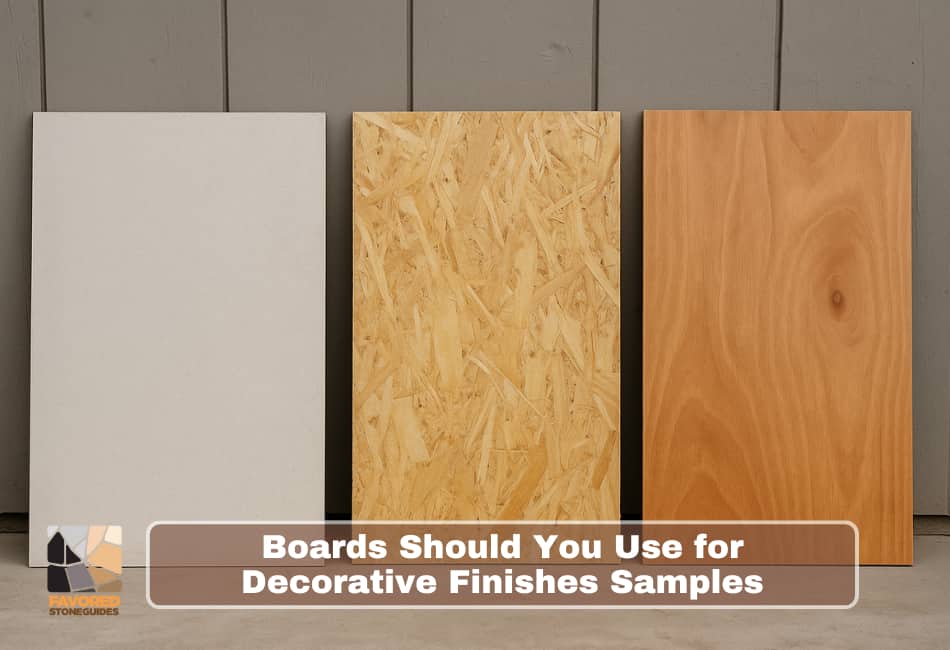 What Kind of Boards Should You Use for Decorative Finishes?